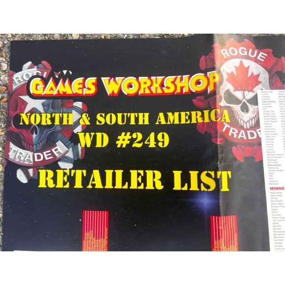 Warhammer Games Workshop Poster – White Dwarf #249 Retailer List 21x29 - Picture 9 of 10